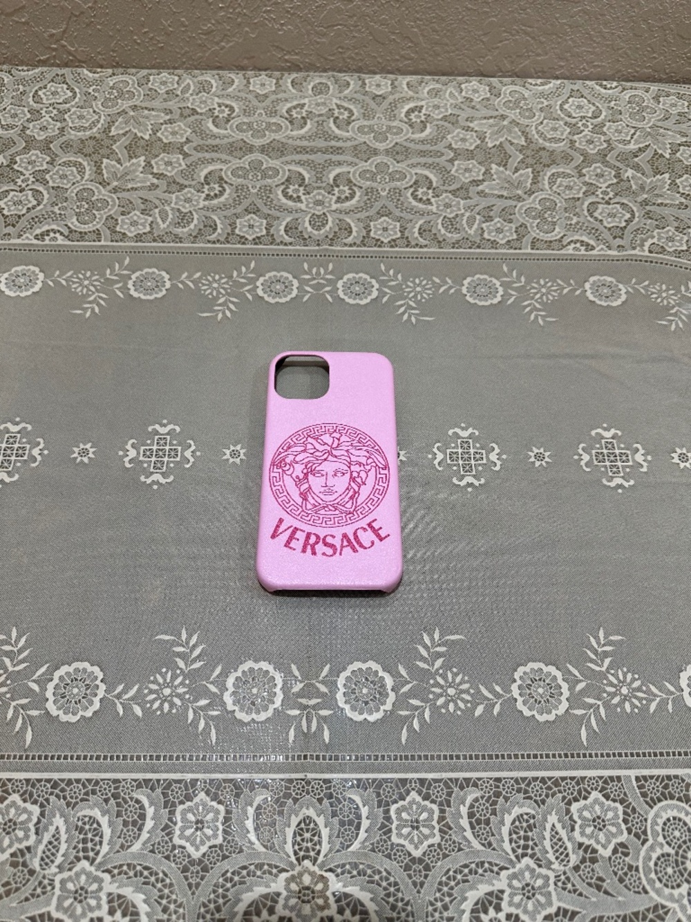 Pink Versace Replica iPhone 13 Phone Case